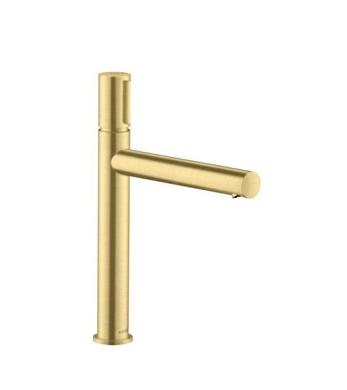 AXOR-HG-AXOR-Uno-Waschtischmischer-Select-200-fuer-Waschschuesseln-mit-Ablaufgarnitur-Brushed-Brass-45013950 gallery number 1